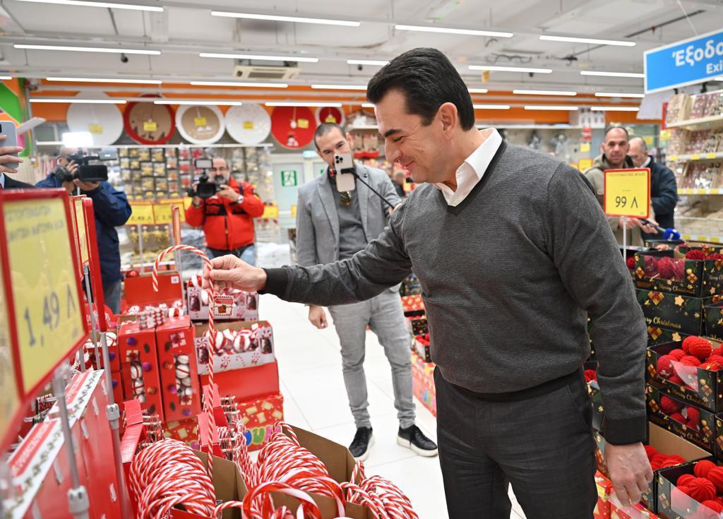 a person in a suit in a store