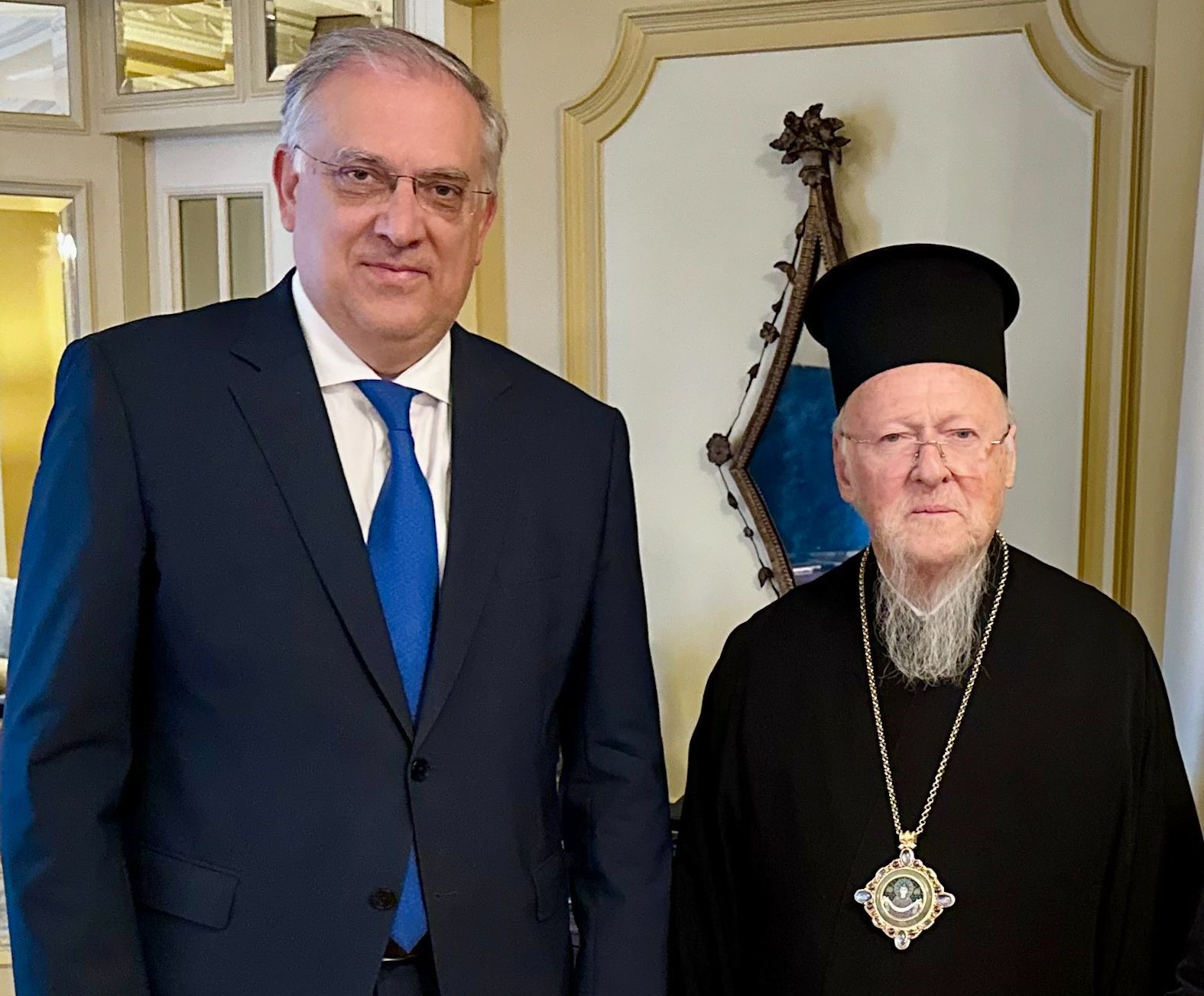 Συνάντηση του Υπουργού Ανάπτυξης, Τάκη Θεοδωρικάκου, με τον Οικουμενικό Πατριάρχη κ.κ. Βαρθολομαίο