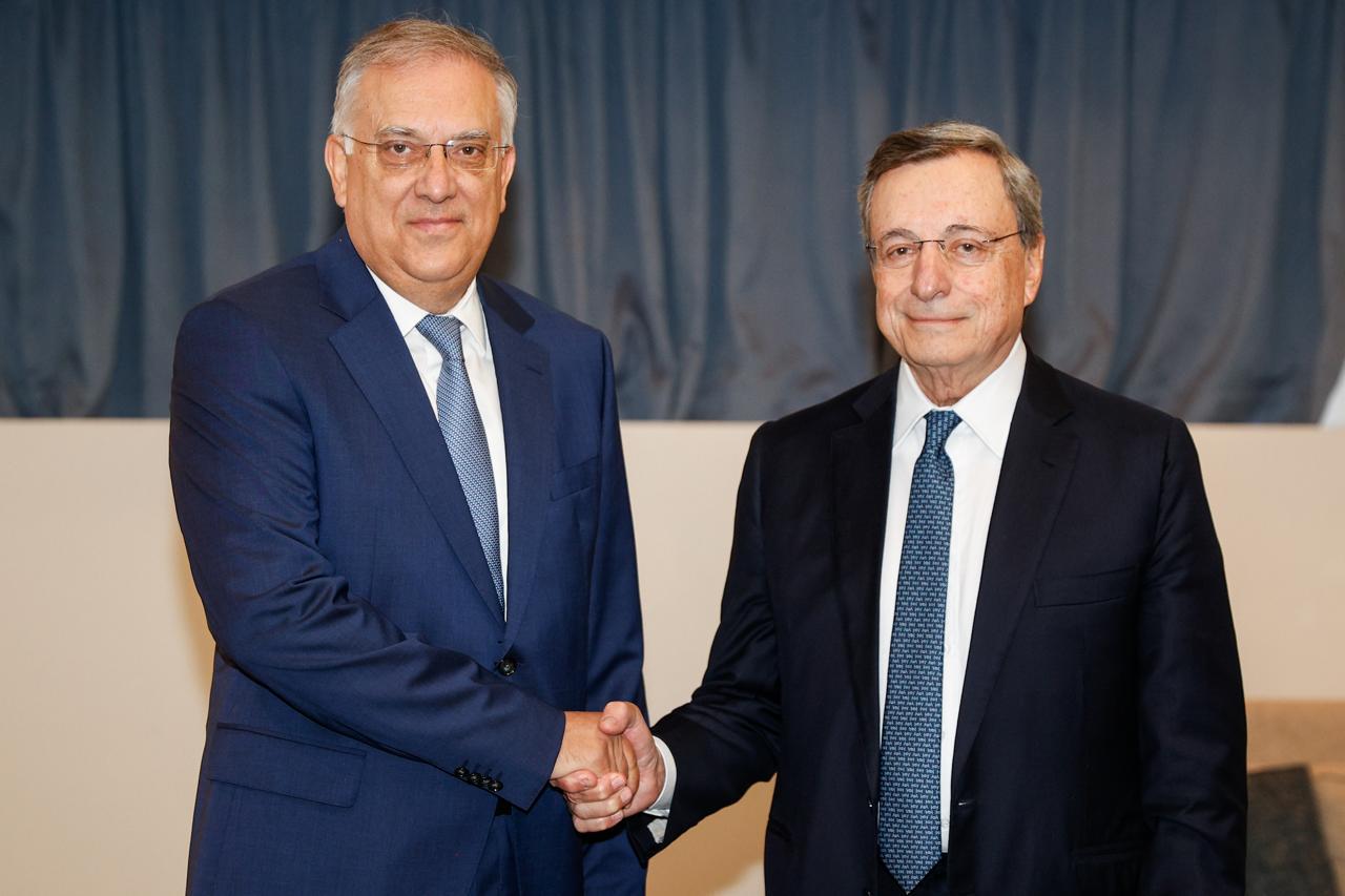 Συνάντηση του Υπουργού Ανάπτυξης Τάκη Θεοδωρικάκου με τον Μάριο Ντράγκι