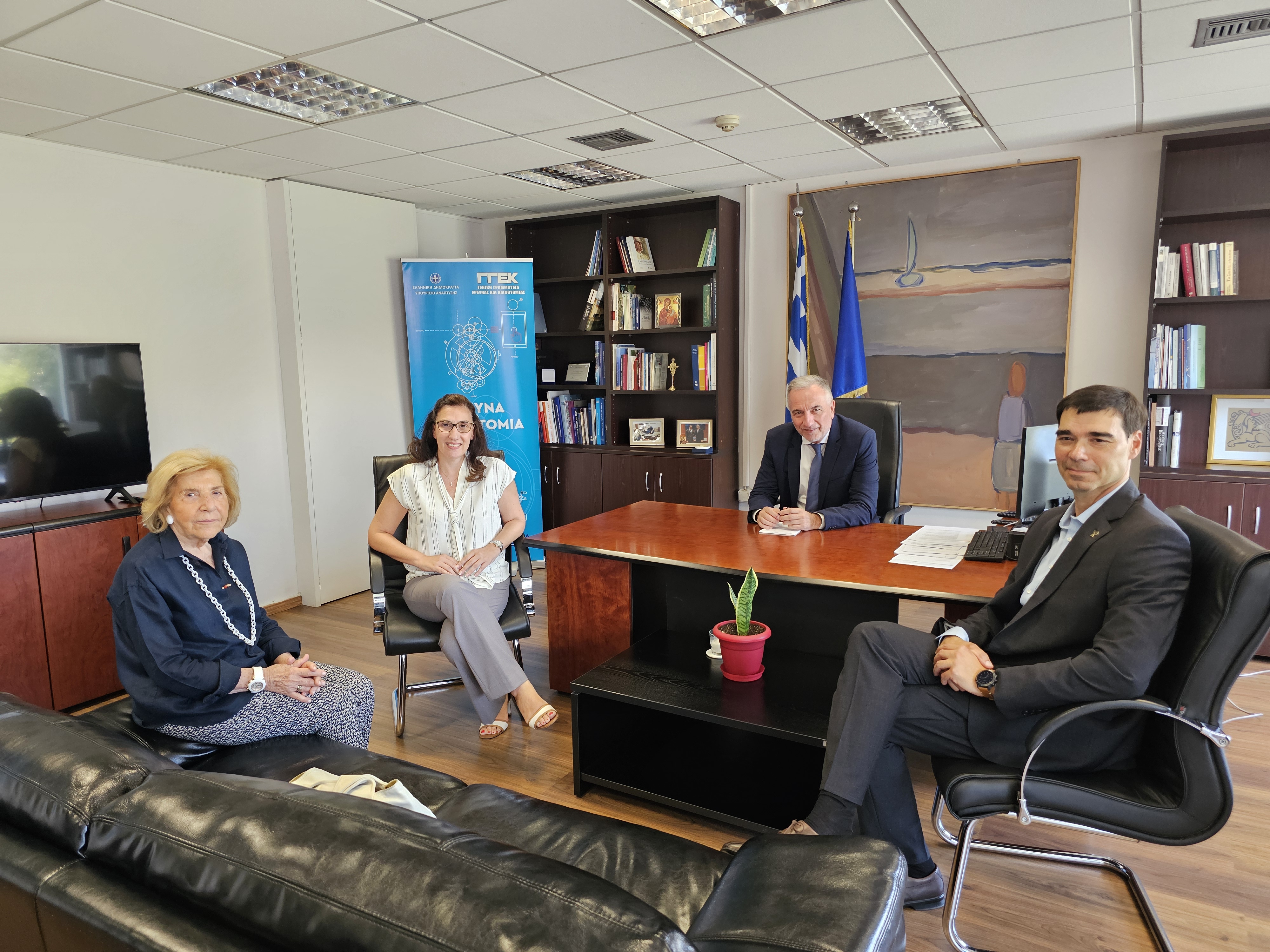 Συνάντηση του Υφυπουργού Ανάπτυξης Σταύρου Καλαφάτη με εκπροσώπους του Πανεπιστημίου PURDUE των Η.Π.Α. με επίκεντρο την Έρευνα και Καινοτομία