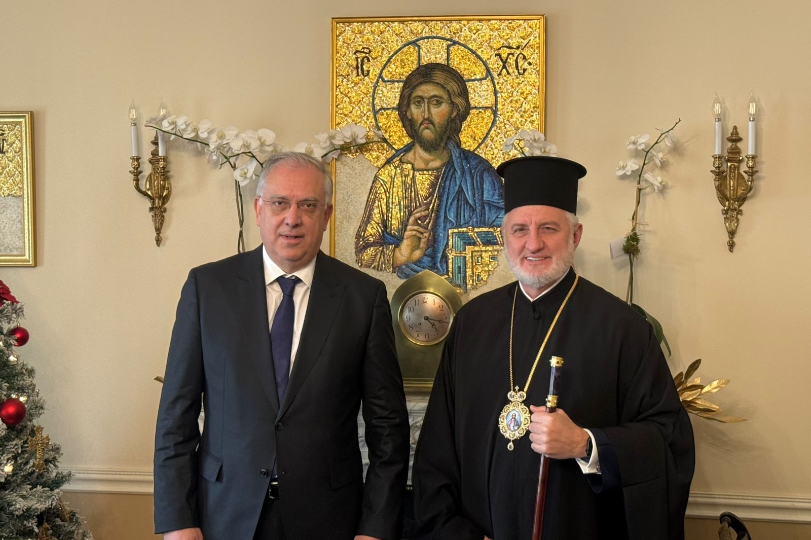 Συνάντηση του Υπουργού Ανάπτυξης και Επενδύσεων κ. Τάκη Θεοδωρικάκου με τον Αρχιεπίσκοπο Αμερικής κ.κ. Ελπιδοφόρο